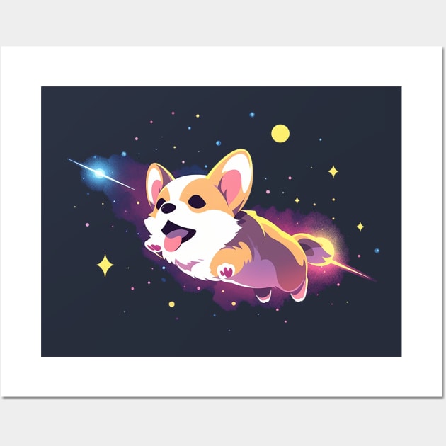 corgi Wall Art by lets find pirate